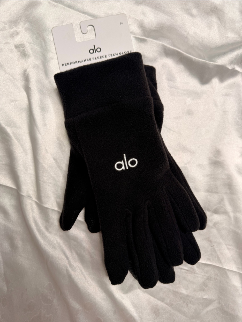 ALO Yoga Black Performance Fleece Tech Gloves